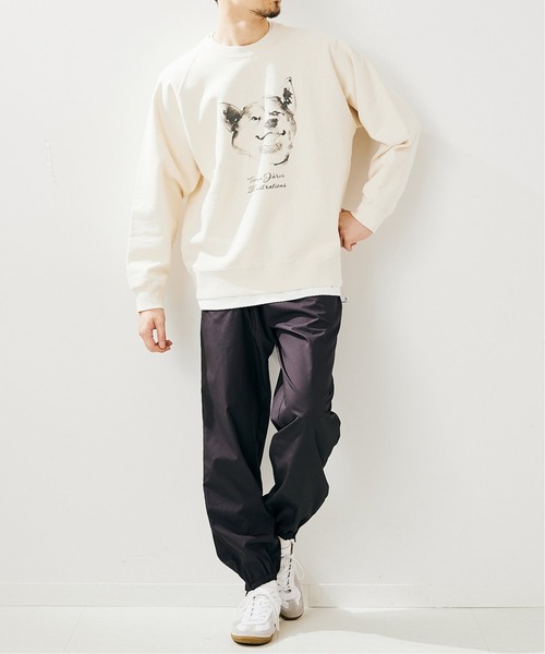 417 EDIFICE SELECT（フォーワンセブンエディフィスセレクト）の「【Teemu Jarvi / テームヤルヴィ】別注DOGスウェット HAPPY（スウェット・メンズ・アイボリー・MEDIUM/LARGE）」の16枚目の写真