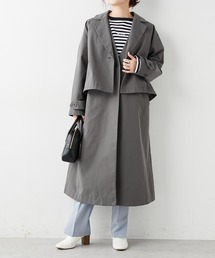 PUAL CE CIN | 【Du noir】ロングジレ＆テーラードジャケット3WAYコート(トレンチコート)