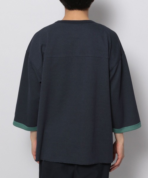 niko and...(ニコアンド)の「リバーシブル7分袖プルオーバー(Tシャツ/カットソー・メンズ・アイボリー/オリーブ/ネイビー/キャメル・SMALL/MEDIUM/LARGE)」の5枚目の写真