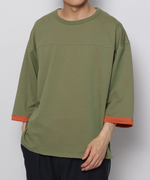 niko and...(ニコアンド)の「リバーシブル7分袖プルオーバー(Tシャツ/カットソー・メンズ・アイボリー/オリーブ/ネイビー/キャメル・SMALL/MEDIUM/LARGE)」の21枚目の写真