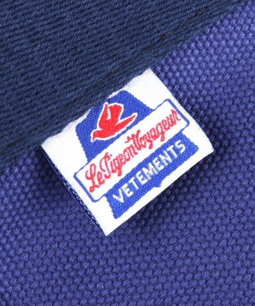 Le Pigeon Voyageur(ル ピジョン ヴォワイヤジュール)の「<Le Pigeon Voyageur>コットンキャンバス シンプル 2WYトートバッグ(トートバッグ・メンズ・キナリ/ネイビー/ブラック・FREE)」の16枚目の写真