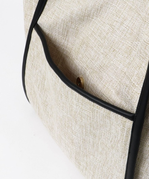 RODE SKO（ロデスコ）の「2WAY異素材ビッグトートバッグ（トートバッグ・レディース・ブラック/ベージュ・ONE）」の22枚目の写真