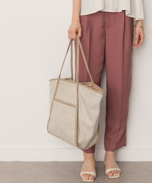 RODE SKO（ロデスコ）の「2WAY異素材ビッグトートバッグ（トートバッグ・レディース・ブラック/ベージュ・ONE）」の17枚目の写真