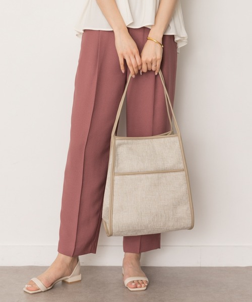 RODE SKO（ロデスコ）の「2WAY異素材ビッグトートバッグ（トートバッグ・レディース・ブラック/ベージュ・ONE）」の16枚目の写真