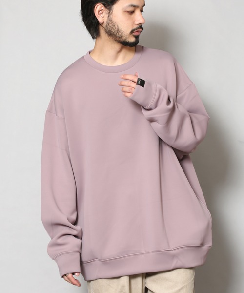 Pledge（プレッジ）の「pledge/ダンボールポンチPT入りクルーネックトレーナー（スウェット・メンズ・ホワイト系その他2/ブラウン系その他/ブラック系その他2/ブラウン系その他2/ホワイト系その他/ブルー系その他/ブラック系その他3/ブラック系その他/パープル系その他2/ブルー系その他2/パープル系その他/ホワイト系その他3・LARGE/MEDIUM）」の17枚目の写真