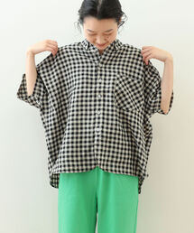 BEAMS BOY | BEAMS BOY / リネン チェック ボタンダウン シャツ(シャツ/ブラウス)