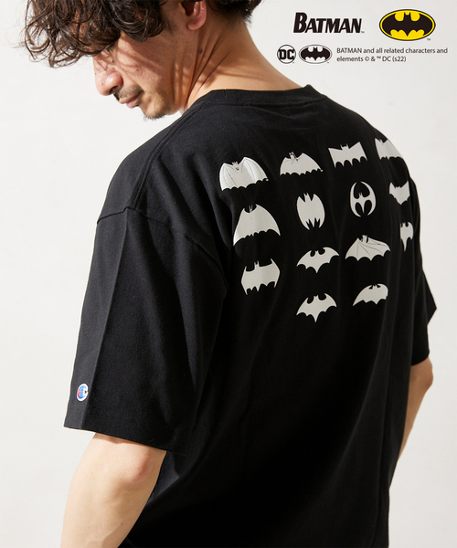 セール】【BATMAN by CHAMPION/バットマン】別注 アメコミTシャツ（T