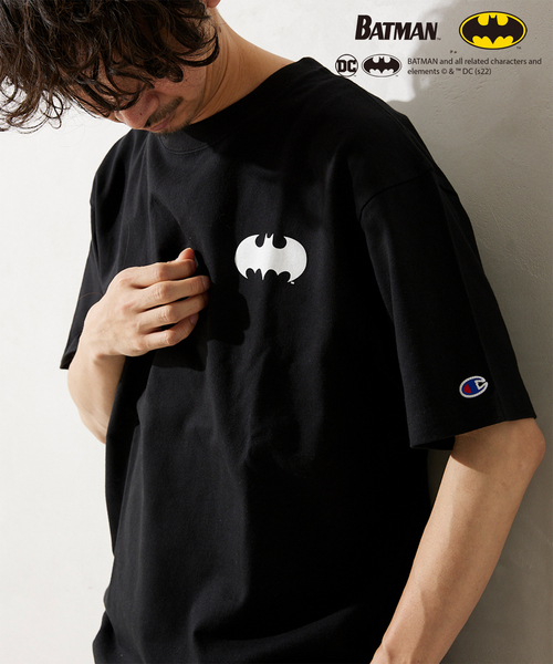 JOURNAL STANDARD relume（ジャーナルスタンダード　レリューム）の「【BATMAN by CHAMPION/バットマン】別注 アメコミTシャツ（Tシャツ/カットソー・メンズ・ホワイト/ブラック/ベージュ/ブラック系その他・SMALL/MEDIUM/LARGE/X-LARGE）」の7枚目の写真