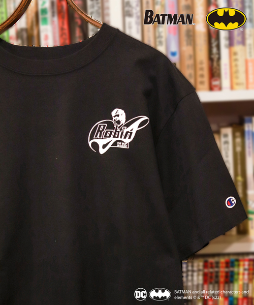 JOURNAL STANDARD relume（ジャーナルスタンダード　レリューム）の「【BATMAN by CHAMPION/バットマン】別注 アメコミTシャツ（Tシャツ/カットソー・メンズ・ホワイト/ブラック/ベージュ/ブラック系その他・SMALL/MEDIUM/LARGE/X-LARGE）」の14枚目の写真