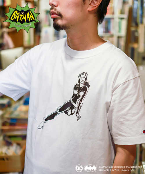 JOURNAL STANDARD relume（ジャーナルスタンダード　レリューム）の「【BATMAN by CHAMPION/バットマン】別注 アメコミTシャツ（Tシャツ/カットソー・メンズ・ホワイト/ブラック/ベージュ/ブラック系その他・SMALL/MEDIUM/LARGE/X-LARGE）」の21枚目の写真