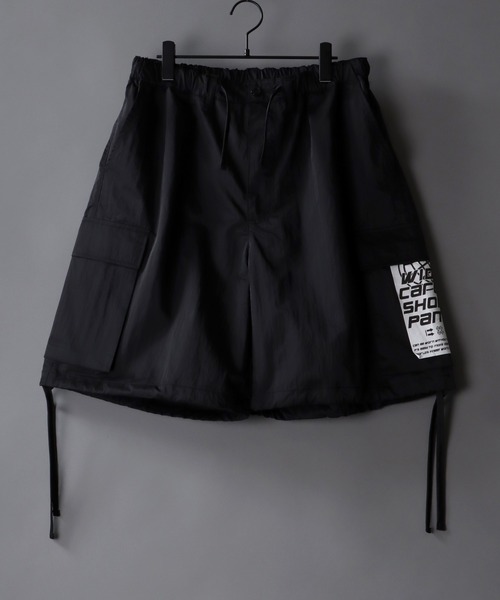 SITRY（シトリー）の「T/C satin wide cargo Shorts/T/Cサテン ワイド カーゴ ショーツ/カラーパンツ（カーゴパンツ・メンズ・ブラック/グレー/オリーブ・M/L）」の2枚目の写真