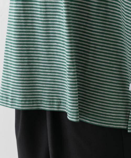 WHIMSIC(ウィムジック)の「【WHIMSIC】モックネックTシャツ(Tシャツ/カットソー・レディース・グリーン/ベージュ/チャコールグレー/ブラック・FREE)」の13枚目の写真