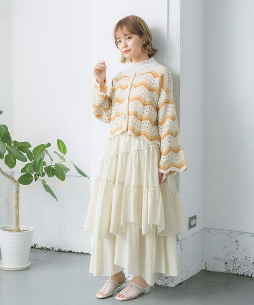 RETRO GIRL（レトロガール）の「レースチビNHTee（Tシャツ/カットソー・レディース・ホワイト/ブラック/グリーン・FREE）」の5枚目の写真