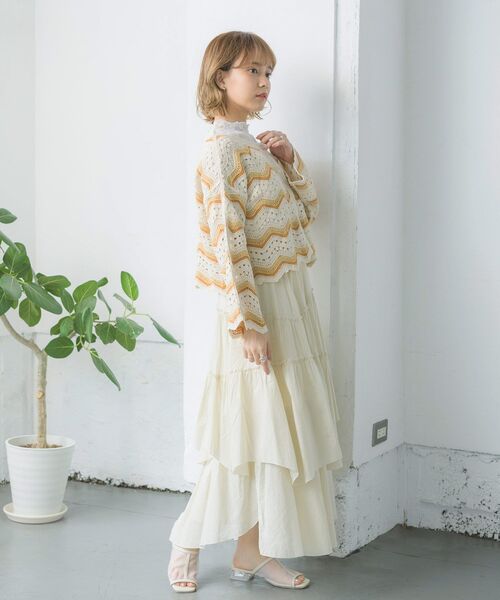 RETRO GIRL（レトロガール）の「レースチビNHTee（Tシャツ/カットソー・レディース・ホワイト/ブラック/グリーン・FREE）」の15枚目の写真