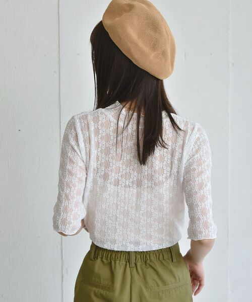 RETRO GIRL（レトロガール）の「レースチビNHTee（Tシャツ/カットソー・レディース・ホワイト/ブラック/グリーン・FREE）」の18枚目の写真