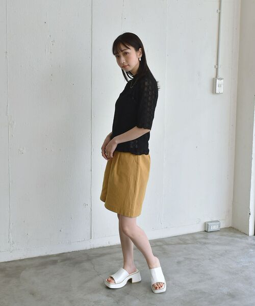 RETRO GIRL（レトロガール）の「レースチビNHTee（Tシャツ/カットソー・レディース・ホワイト/ブラック/グリーン・FREE）」の20枚目の写真