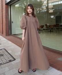 CORNERS（コーナーズ）の「ボリュームスリーブバックリボンワンピース（ワンピース）」