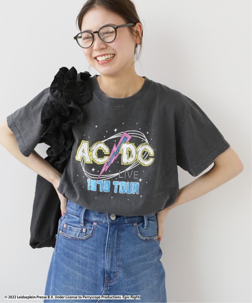 JOURNAL STANDARD relume（ジャーナルスタンダード　レリューム）の「《追加》【GOOD ROCK SPEED/グッドロックスピード】ロックTEE（Tシャツ/カットソー・レディース・ブラック/ブラック系その他/ブラック系その他2・SMALL/LARGE）」の2枚目の写真