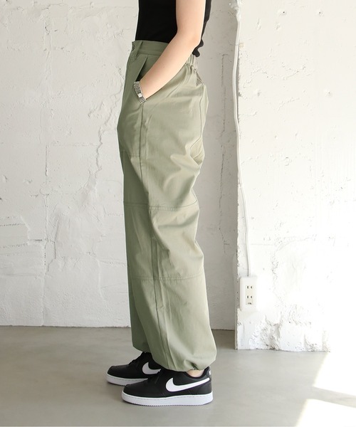 notch.（ノッチ）の「裾ドロストワークパンツ（その他パンツ・レディース・ブラック/ホワイト/ブラウン・M）」の3枚目の写真