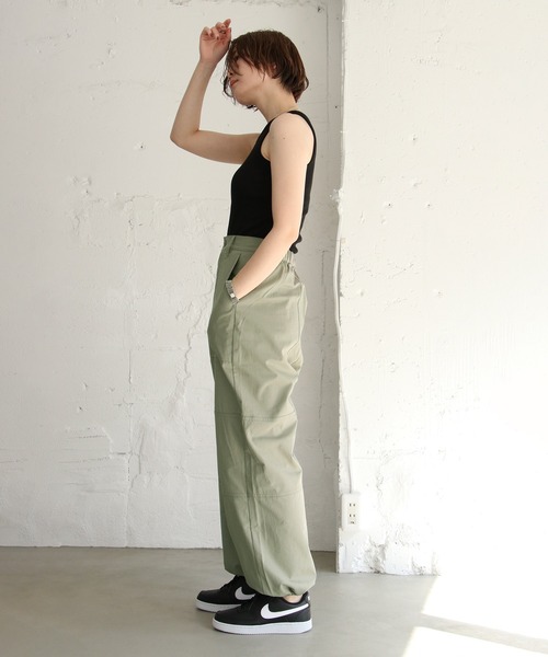 notch.（ノッチ）の「裾ドロストワークパンツ（その他パンツ・レディース・ブラック/ホワイト/ブラウン・M）」の7枚目の写真