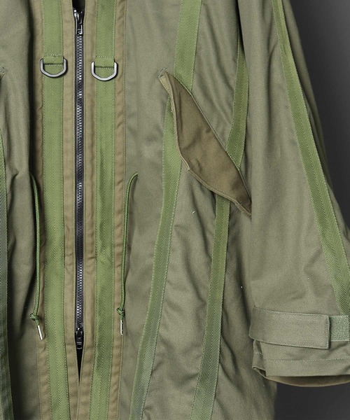【 FDMTL / ファンダメンタル 】 TAPE HAORI COAT / テープ羽織りコート