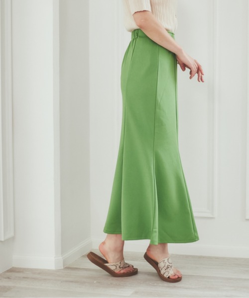 ANGIE（アンジー）の「ポンチマーメイドスカート（スカート・レディース・グリーン/ブラック/オレンジ/ピンク・FREE）」の10枚目の写真