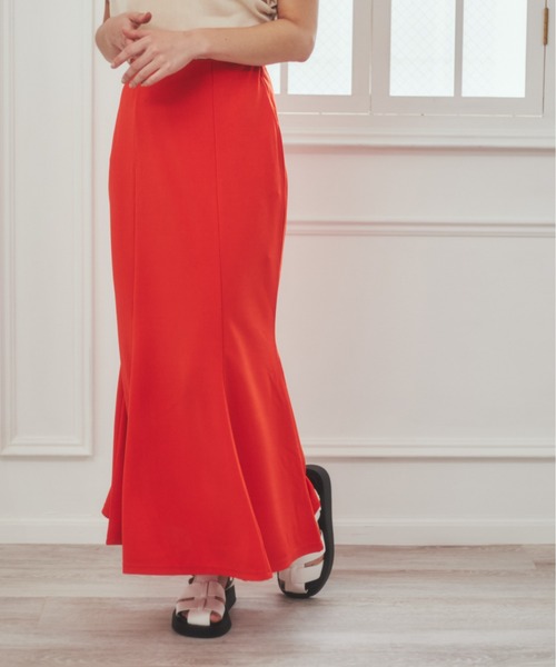 ANGIE（アンジー）の「ポンチマーメイドスカート（スカート・レディース・グリーン/ブラック/オレンジ/ピンク・FREE）」の18枚目の写真