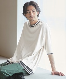 niko and... | レイヤード風リブ使いTシャツ(Tシャツ/カットソー)