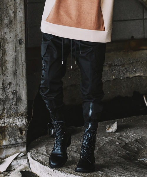 NO ID.(ノーアイディ)の「【NO ID.】Multi Pocket Jogger Pants / マルチ ポケット ジョガー パンツ(その他パンツ・メンズ・オレンジ/ブラック/アイボリー・2/1)」の3枚目の写真