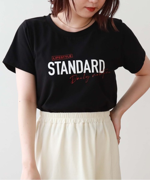 archives(アルシーヴ)の「プリントTee(Tシャツ/カットソー・レディース・ホワイト/ブラック/オフホワイト/モカ・MEDIUM)」の4枚目の写真