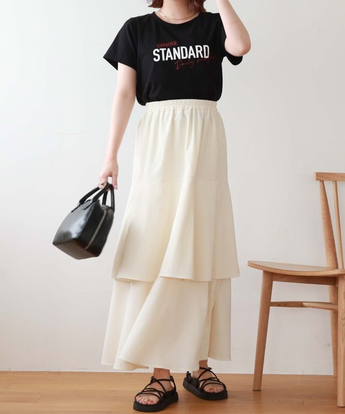 archives(アルシーヴ)の「プリントTee(Tシャツ/カットソー・レディース・ホワイト/ブラック/オフホワイト/モカ・MEDIUM)」の18枚目の写真