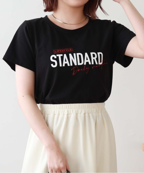 archives(アルシーヴ)の「プリントTee(Tシャツ/カットソー・レディース・ホワイト/ブラック/オフホワイト/モカ・MEDIUM)」の12枚目の写真