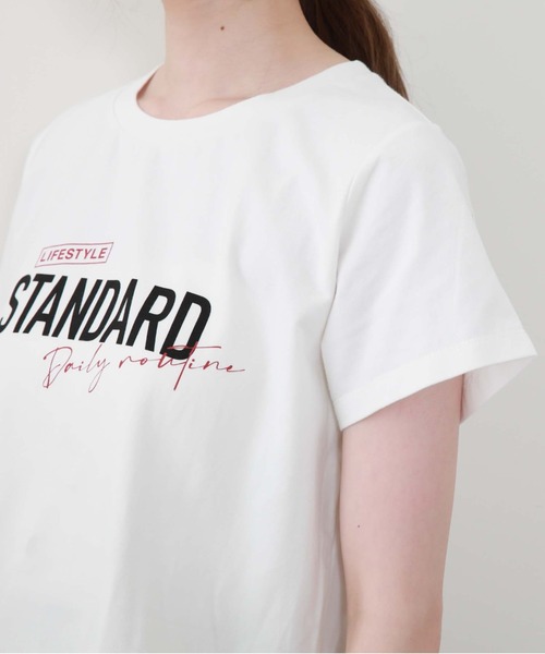 archives(アルシーヴ)の「プリントTee(Tシャツ/カットソー・レディース・ホワイト/ブラック/オフホワイト/モカ・MEDIUM)」の21枚目の写真