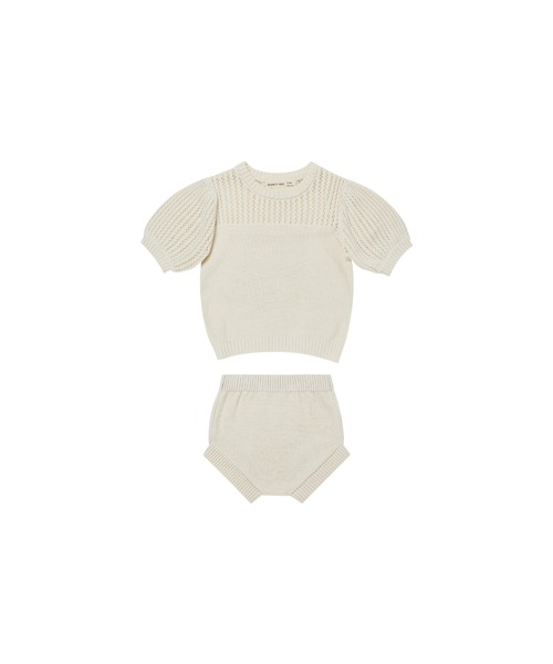 POINTELLE KNIT SET（肌着）｜Quincy Mae（クインシーメイ）