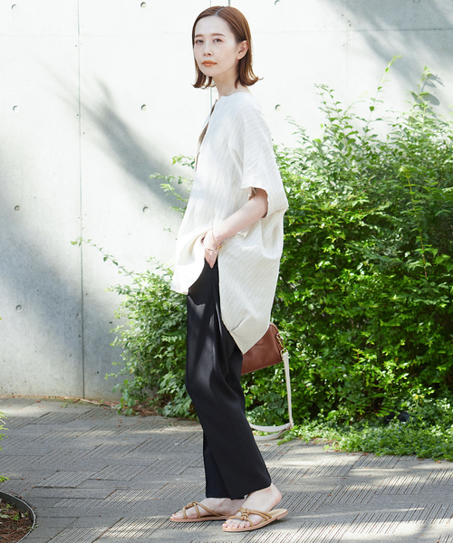 JOURNAL STANDARD(ジャーナルスタンダード)の「イージークロスパンツ(その他パンツ・レディース・ブラック/グリーン・38/36)」の4枚目の写真