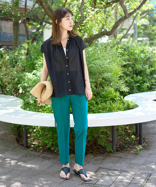 JOURNAL STANDARD(ジャーナルスタンダード)の「イージークロスパンツ(その他パンツ・レディース・ブラック/グリーン・38/36)」の7枚目の写真