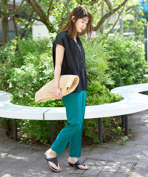JOURNAL STANDARD(ジャーナルスタンダード)の「イージークロスパンツ(その他パンツ・レディース・ブラック/グリーン・38/36)」の8枚目の写真