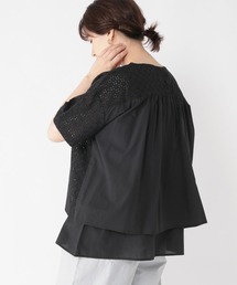 studio CLIP | 刺繍×ローン切り替えブラウス(シャツ/ブラウス)