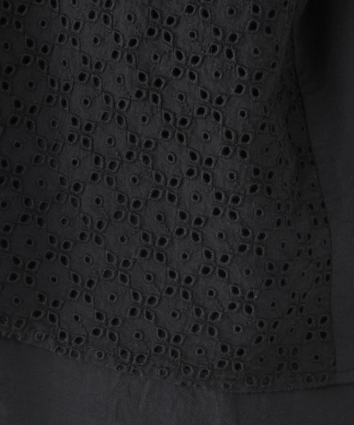 studio CLIP（スタディオクリップ）の「刺繍×ローン切り替えブラウス（シャツ/ブラウス・レディース・ブラック/オフホワイト/ネイビー・FREE）」の15枚目の写真