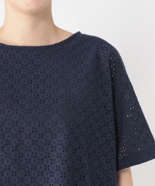 studio CLIP（スタディオクリップ）の「刺繍×ローン切り替えブラウス（シャツ/ブラウス・レディース・ブラック/オフホワイト/ネイビー・FREE）」の8枚目の写真