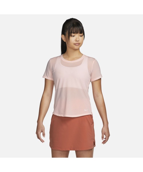 NIKE（ナイキ）の「ナイキ NIKE ナイキ ウィメンズ ワン DF BRTH STD S/S トップ（Tシャツ/カットソー・レディース・ブラック/ピンク・L/XL/S/M）」の2枚目の写真