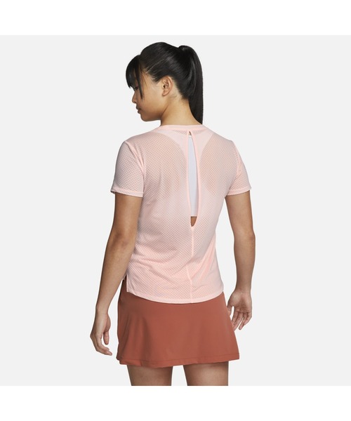 NIKE（ナイキ）の「ナイキ NIKE ナイキ ウィメンズ ワン DF BRTH STD S/S トップ（Tシャツ/カットソー・レディース・ブラック/ピンク・L/XL/S/M）」の4枚目の写真