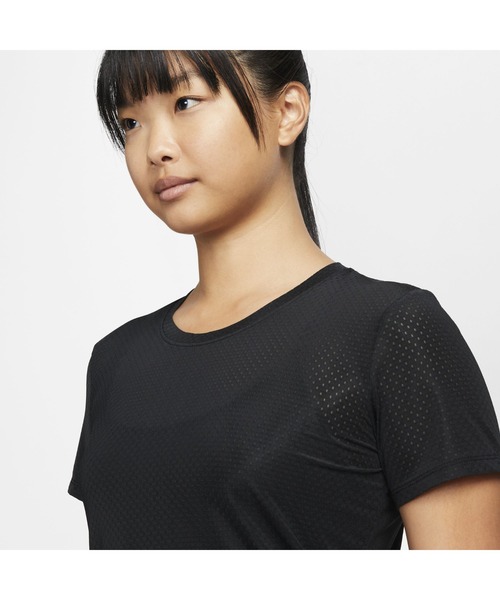 NIKE（ナイキ）の「ナイキ NIKE ナイキ ウィメンズ ワン DF BRTH STD S/S トップ（Tシャツ/カットソー・レディース・ブラック/ピンク・L/XL/S/M）」の9枚目の写真