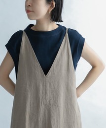 FORK&SPOON　変形ワッフルボートネックプルオーバー