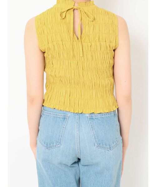 EVRIS（エヴリス）の「シャーリングノースリトップス（シャツ/ブラウス・レディース・ブラック/オレンジ/マスタード・FREE）」の12枚目の写真