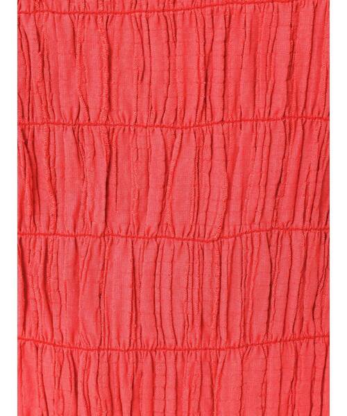 EVRIS（エヴリス）の「シャーリングノースリトップス（シャツ/ブラウス・レディース・ブラック/オレンジ/マスタード・FREE）」の6枚目の写真