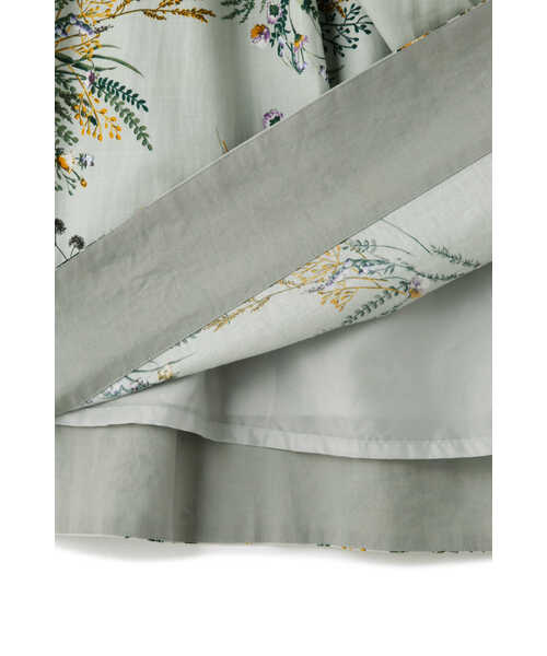 human woman(ヒューマンウーマン)の「◆ボタニカル柄スカート(スカート・レディース・ベージュ系その他3/グリーン系その他4・MEDIUM)」の17枚目の写真