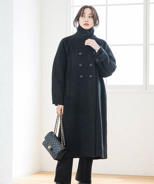 Emma Taylor(エマテイラー)の「シャギーコート(その他アウター・レディース・ブラック/ベージュ・FREE)」の4枚目の写真