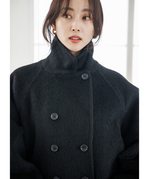 Emma Taylor(エマテイラー)の「シャギーコート(その他アウター・レディース・ブラック/ベージュ・FREE)」の5枚目の写真