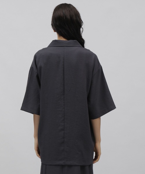 LAKOLE（ラコレ）の「ハーフスリーブテーラードジャケット[セットアップ対応] / 353987（テーラードジャケット・レディース・ライトブラウン/スモーク/サンドグレー・SMALL/MEDIUM）」の15枚目の写真